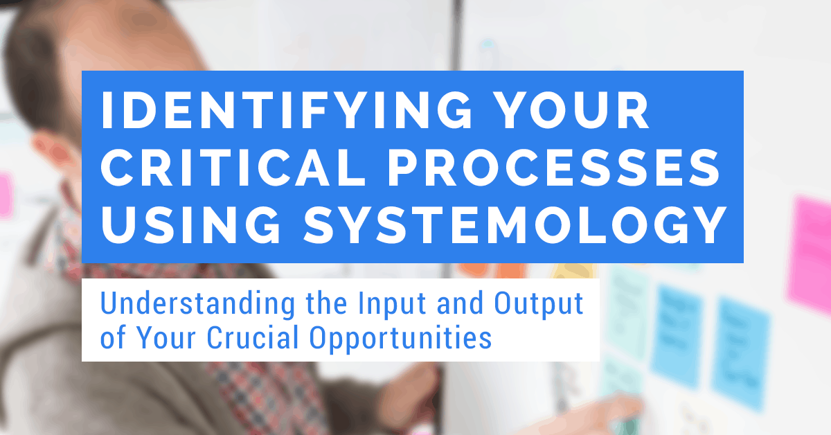 identifying your critical processes using systemology