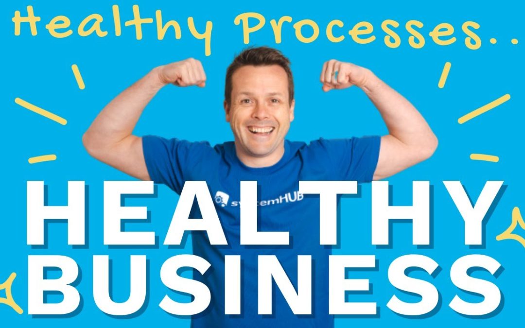 a banner image showing David Jenyns and the words Healthy Processes... Healthy Business