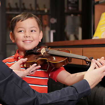 Boy Playing Violin