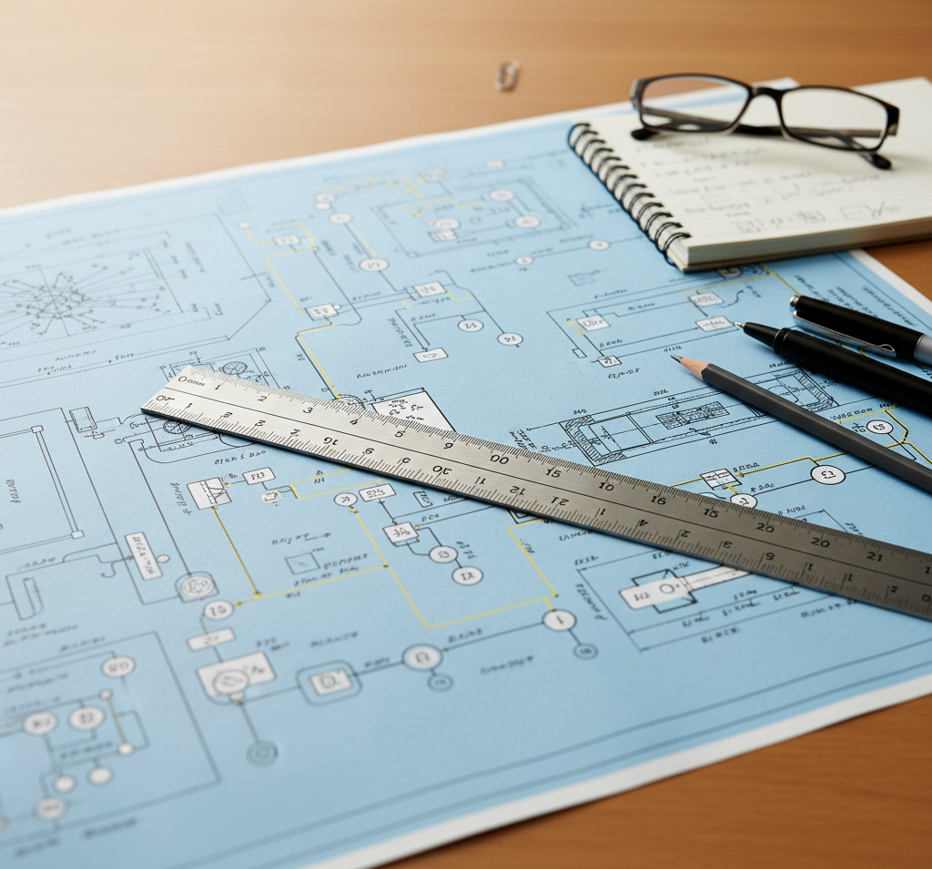blueprint ruler