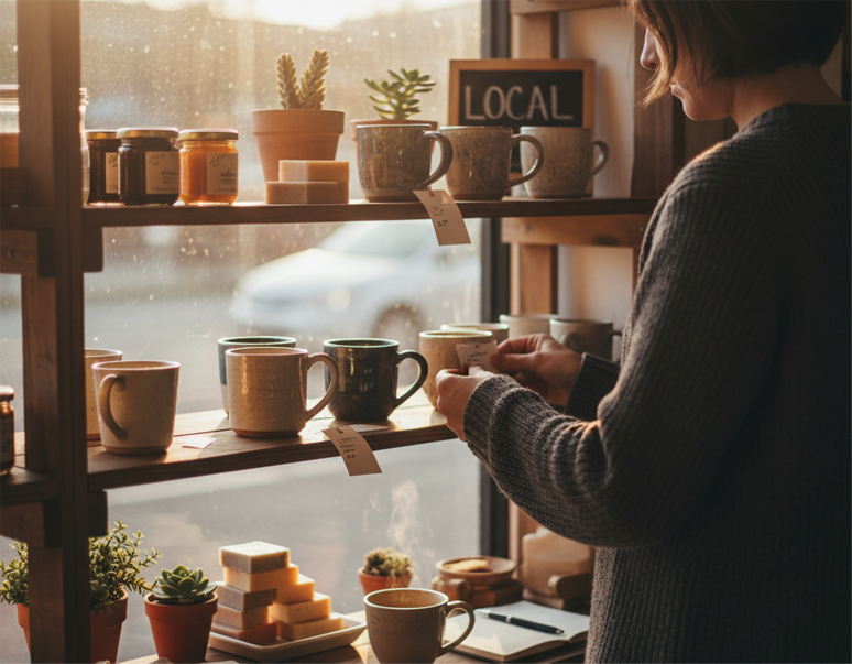 adjusting price tags