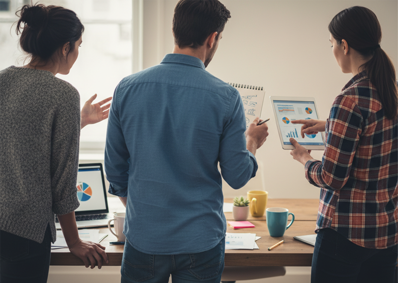 three business leaders