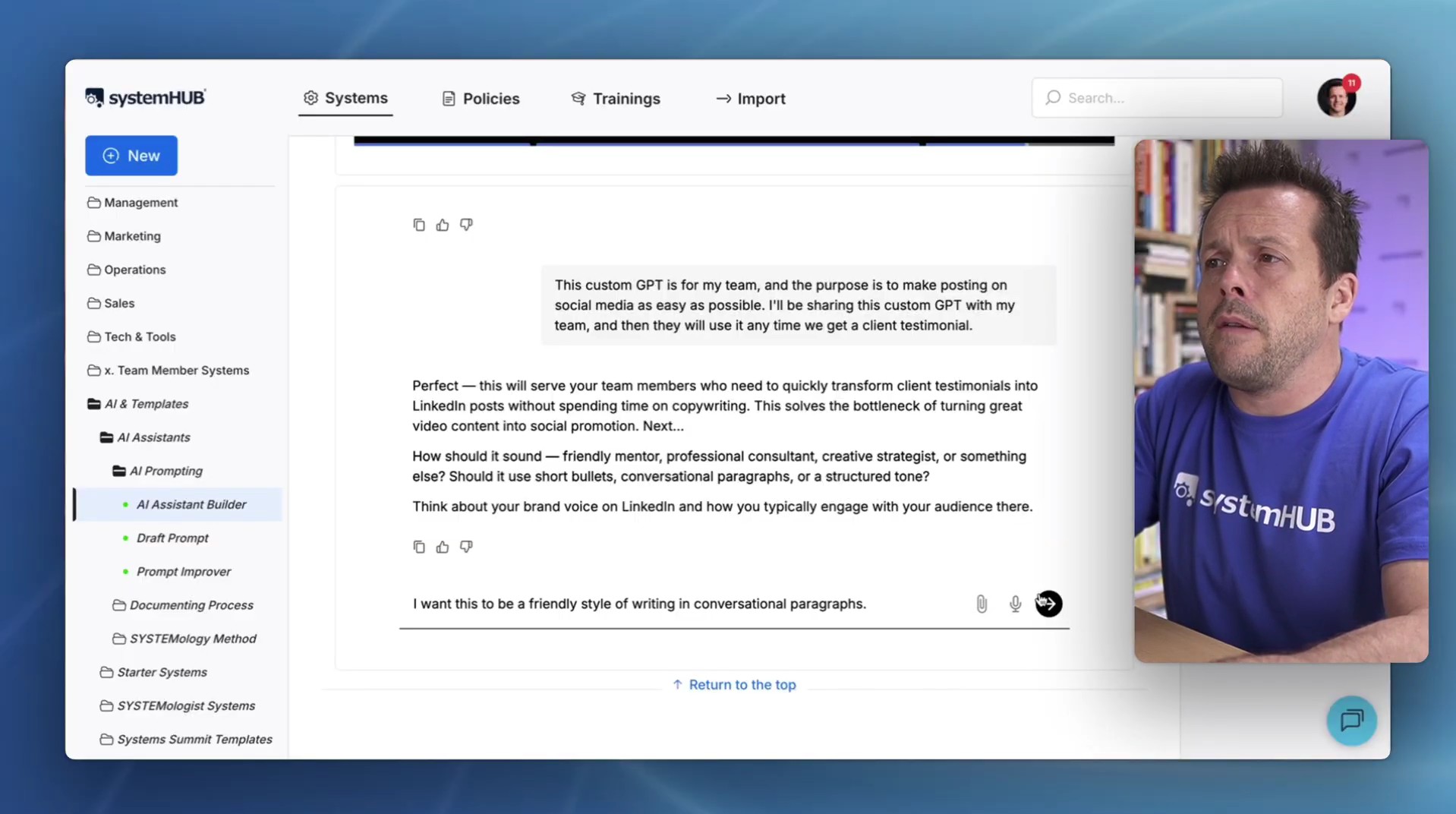 Dave using custom gpt builder